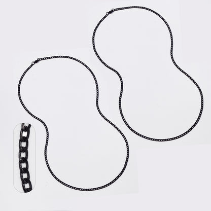 Buy 1 get 1 FREE - 2 Pack stainless steel 3mm x 60cm open curb chain - SSMN2946