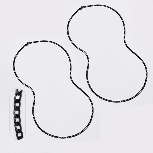 Buy 1 get 1 FREE - 2 Pack stainless steel 3mm x 60cm open curb chain - SSMN2946