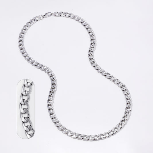 Buy 1 get 1 FREE - Stainless steel curb 9mm x 60cm chain - SSMN2948