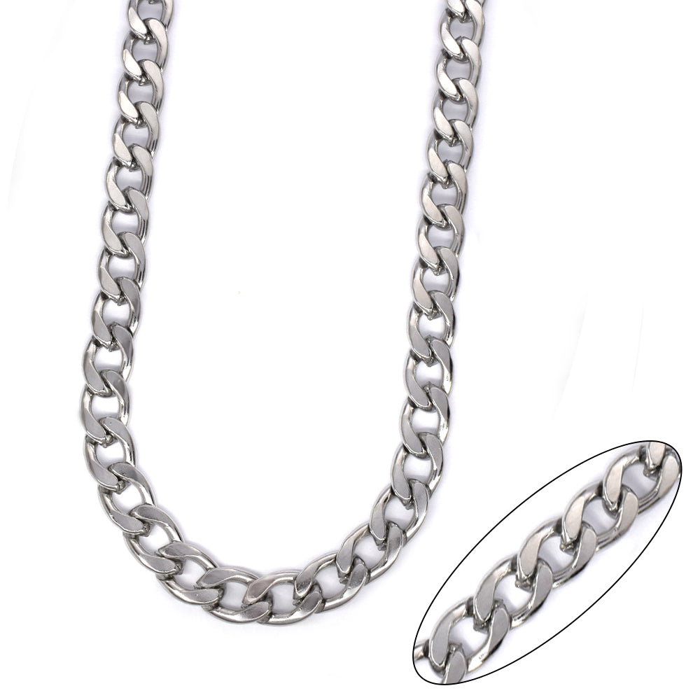 Buy 1 get 1 FREE - Stainless steel curb 9mm x 60cm chain - SSMN2948