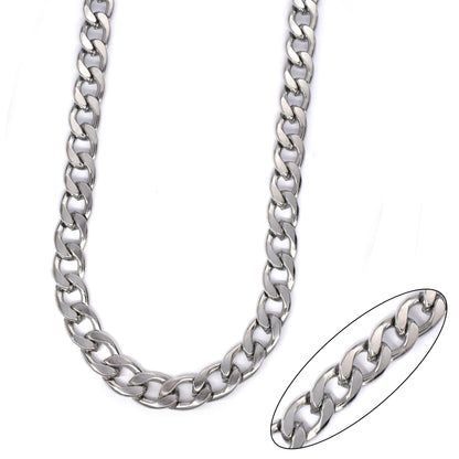 Buy 1 get 1 FREE - Stainless steel curb 9mm x 60cm chain - SSMN2948