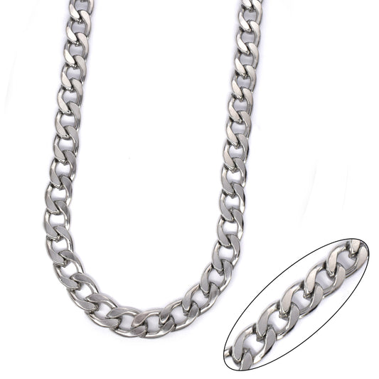 Buy 1 get 1 FREE - Stainless steel curb 9mm x 60cm chain - SSMN2948