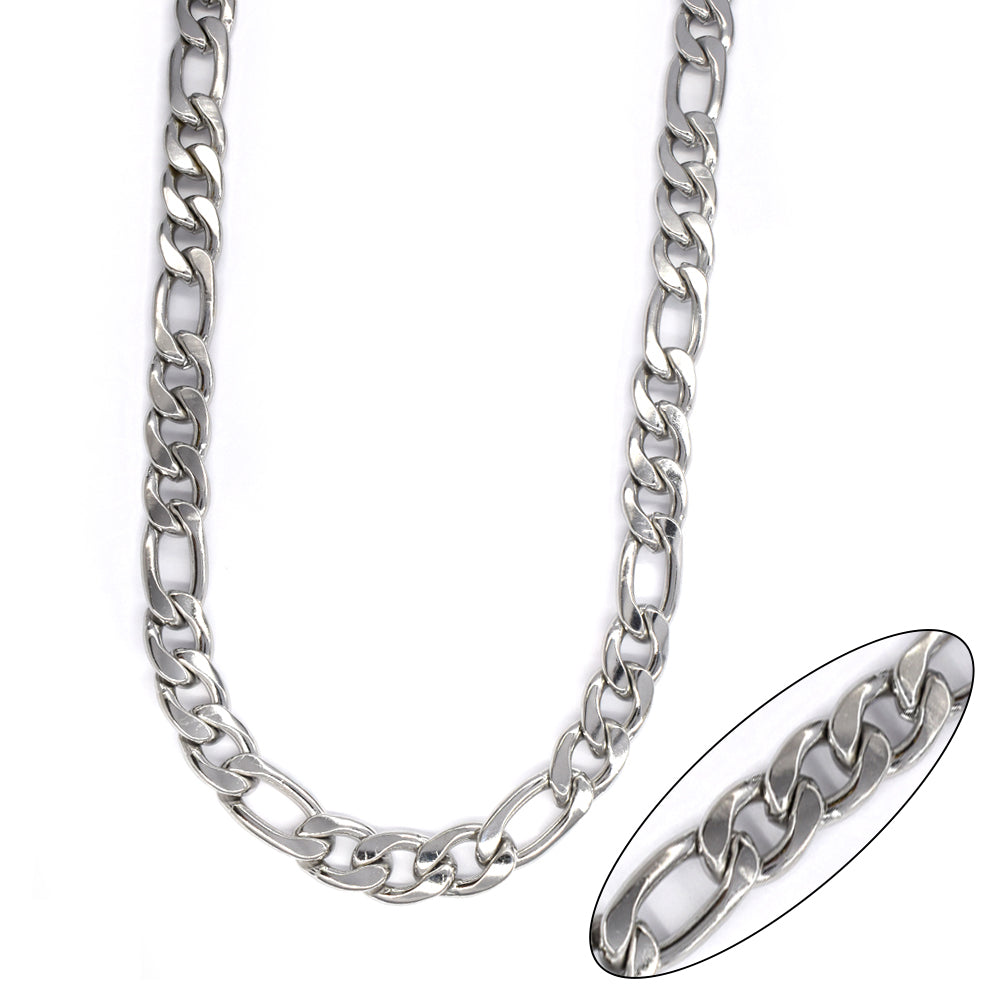 Buy 1 get 1 FREE - Stainless steel figaro 9.5mm x 60cm chain - SSMN2950