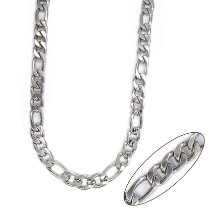 Buy 1 get 1 FREE - Stainless steel figaro 9.5mm x 60cm chain - SSMN2950