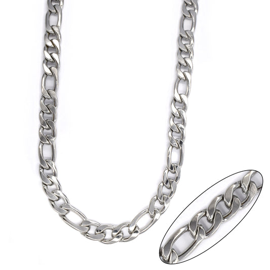 Buy 1 get 1 FREE - Stainless steel figaro 9.5mm x 60cm chain - SSMN2950
