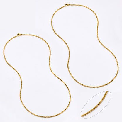 SSMN3062 - St Steel 2 pack 50cm x 2mm rolo chain