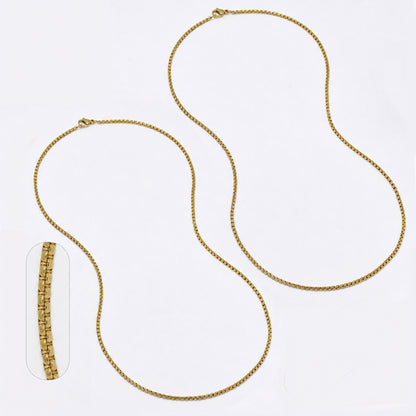 SSMN3062 - St Steel 2 pack 50cm x 2mm rolo chain