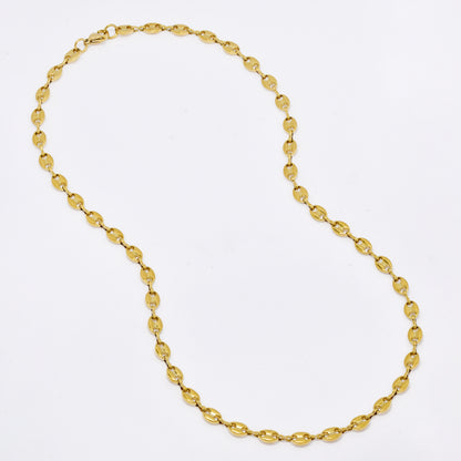 SSMN3105 - Steel 50cm x 5mm gucci link necklace