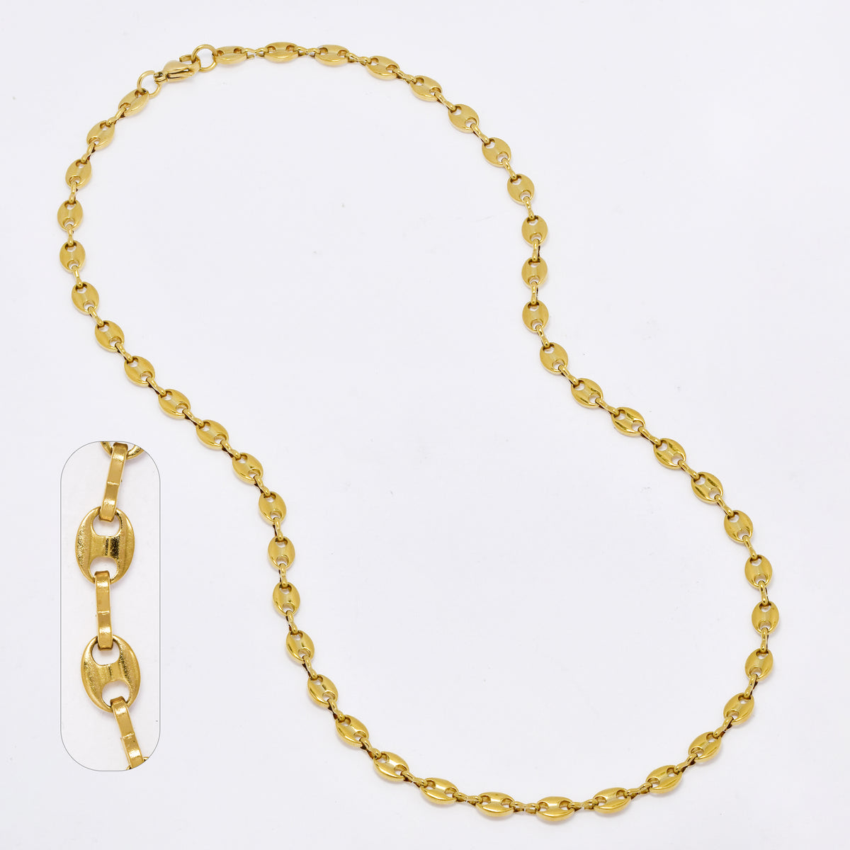 SSMN3105 - Steel 50cm x 5mm gucci link chain