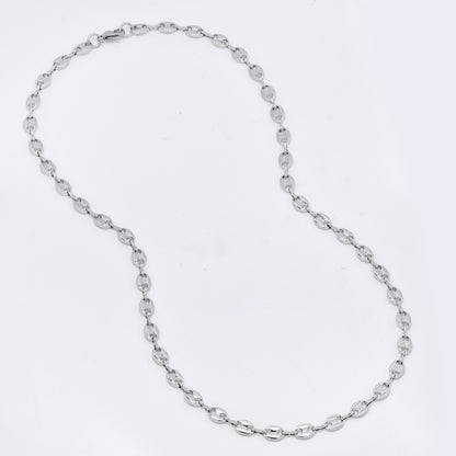 SSMN3105 - Steel 50cm x 5mm gucci link necklace