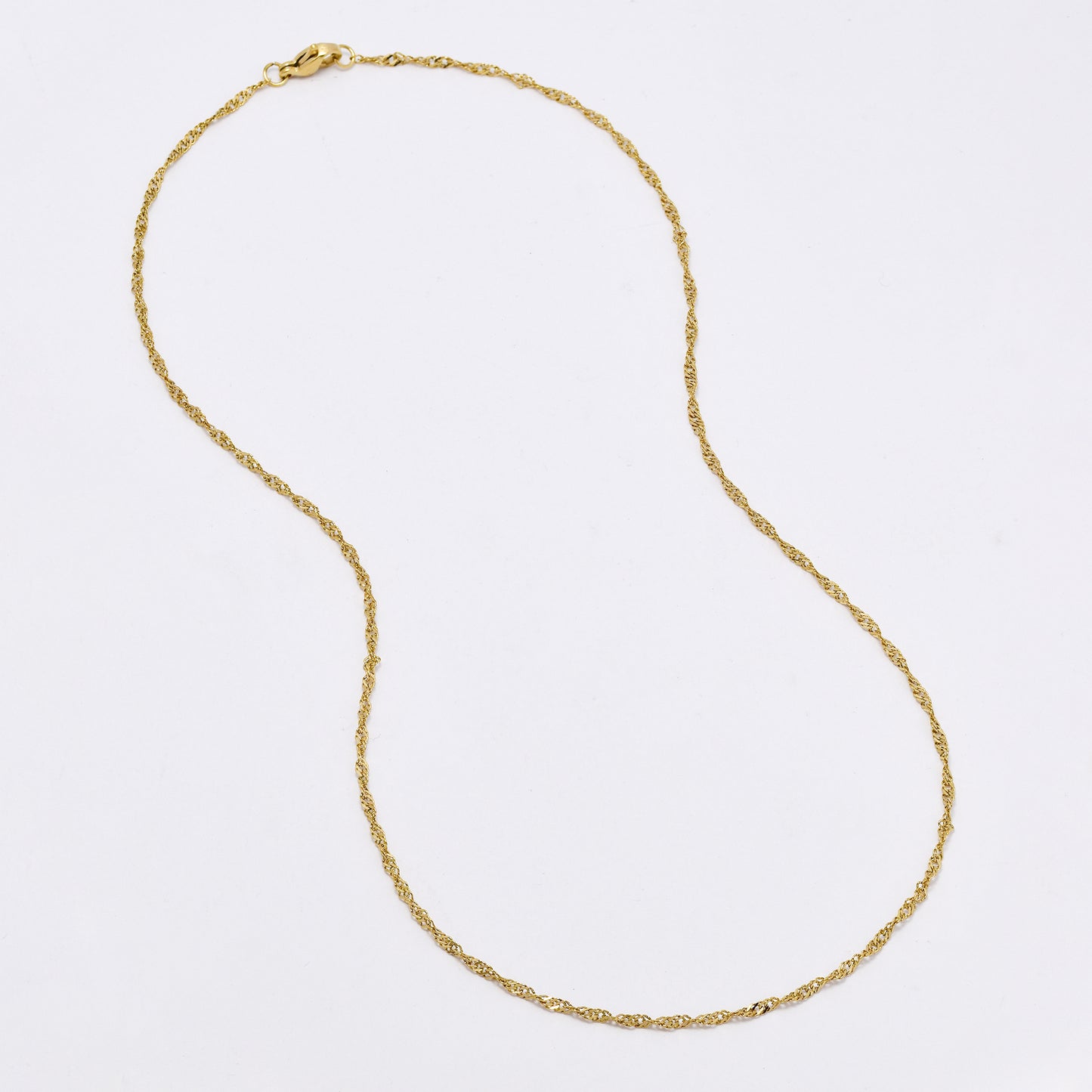 SSMN3138 - Steel 2 pack 45cm x 1.5mm singapore chain necklace