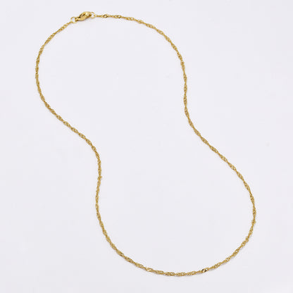 SSMN3138 - Steel 2 pack 45cm x 1.5mm singapore chain necklace