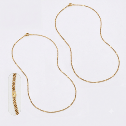 SSMN3139 - Steel 2 pack 45cm x 2mm stamped curb chain