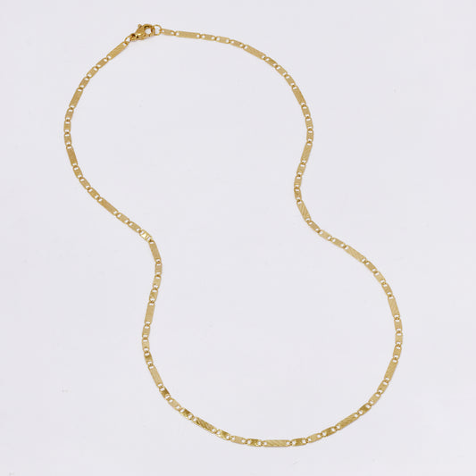 SSMN3358 - Steel 46cm x 2.5mm stamped link chain