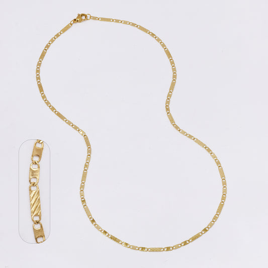 SSMN3358 - Steel 46cm x 2.5mm stamped link chain