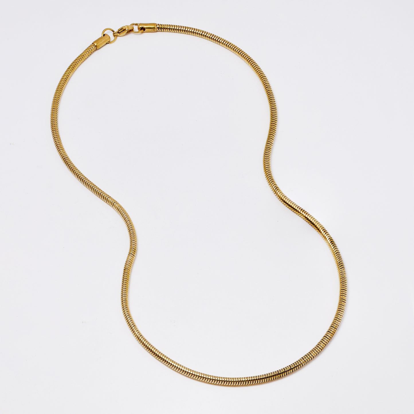 SSMN3367 - Steel 51cm x 3mm snake chain necklace