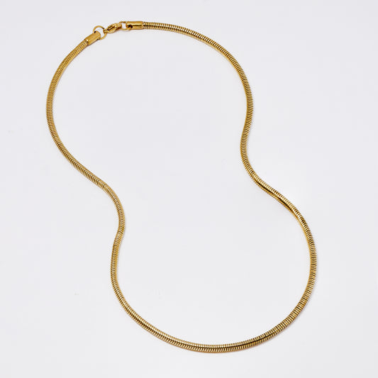 SSMN3367 - Steel 51cm x 3mm snake chain necklace