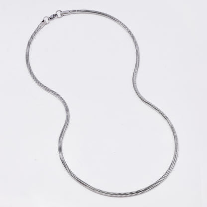 SSMN3367 - Steel 51cm x 3mm snake chain necklace