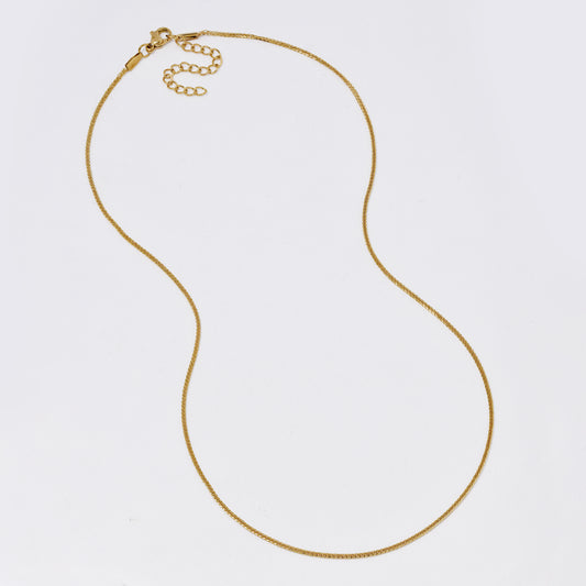 SSMN3375 - Steel 46.5cm + 5cm foxtail chain necklace