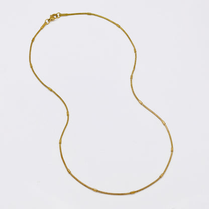 SSMN3392 - Steel 2-Pack 45cm x 1.2mm round bar snake chain necklace