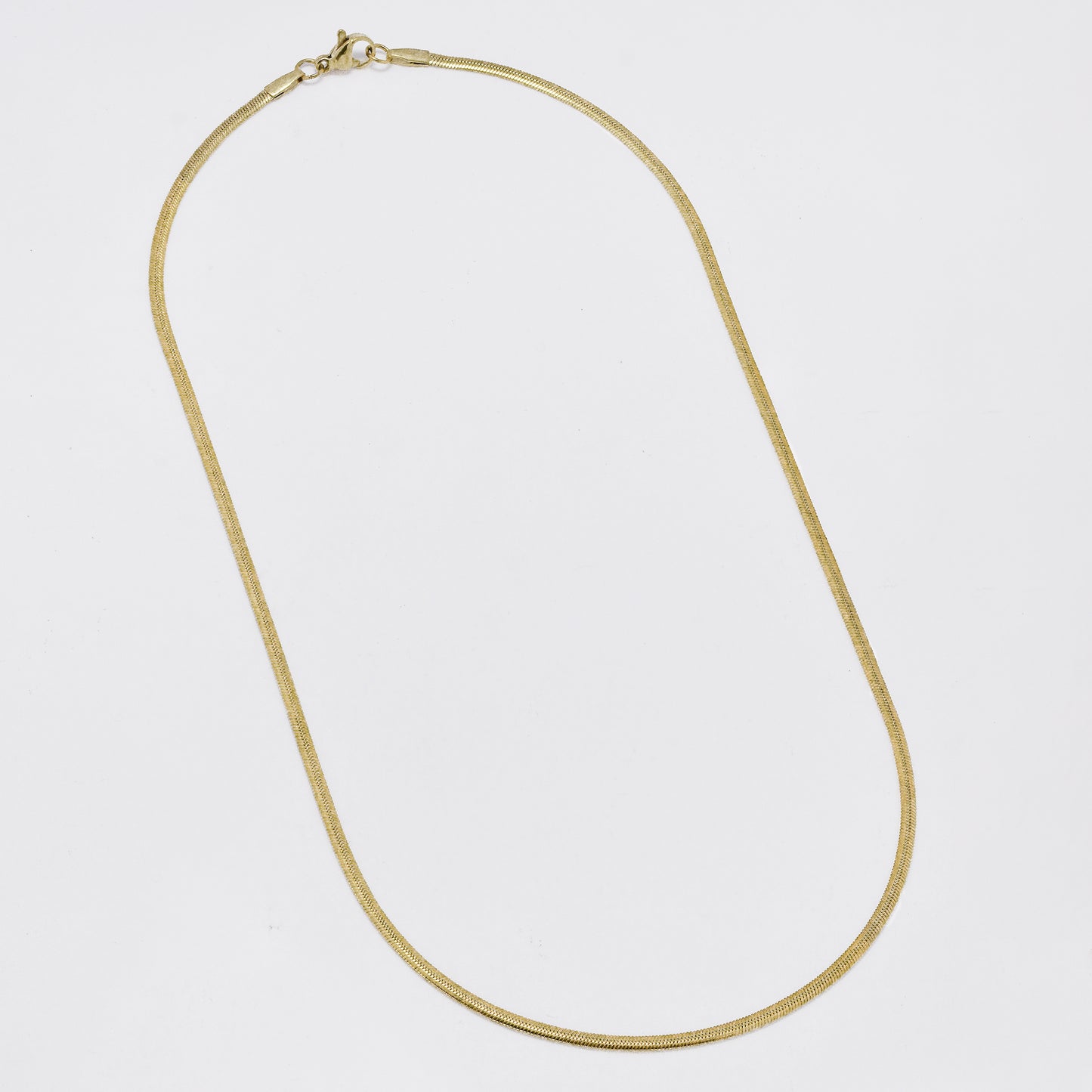 SSMN3393 - Steel 2-Pack 45cm x 2mm herringbone chain necklace