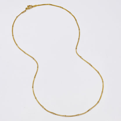 SSMN3394 - Steel 2-Pack 50cm x 1.5mm beaded herringbone chain necklace
