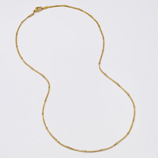 SSMN3394 - Steel 2-Pack 50cm x 1.5mm beaded herringbone chain necklace