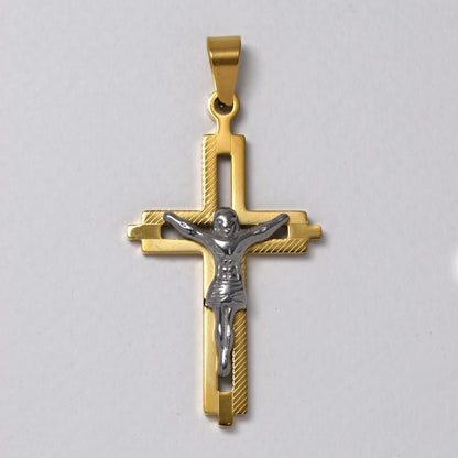 Buy 1 get 1 FREE - Stainless steel crucifix pendant - SSMP2952