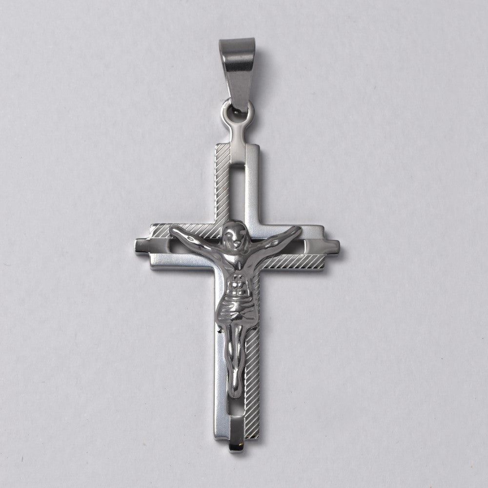 Buy 1 get 1 FREE - Stainless steel crucifix pendant - SSMP2952