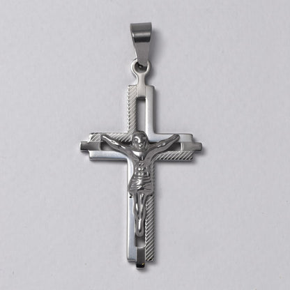 Buy 1 get 1 FREE - Stainless steel crucifix pendant - SSMP2952