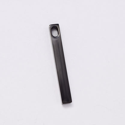 SSMP2977 - Steel 40mm x 5mm rectangular bar pendant