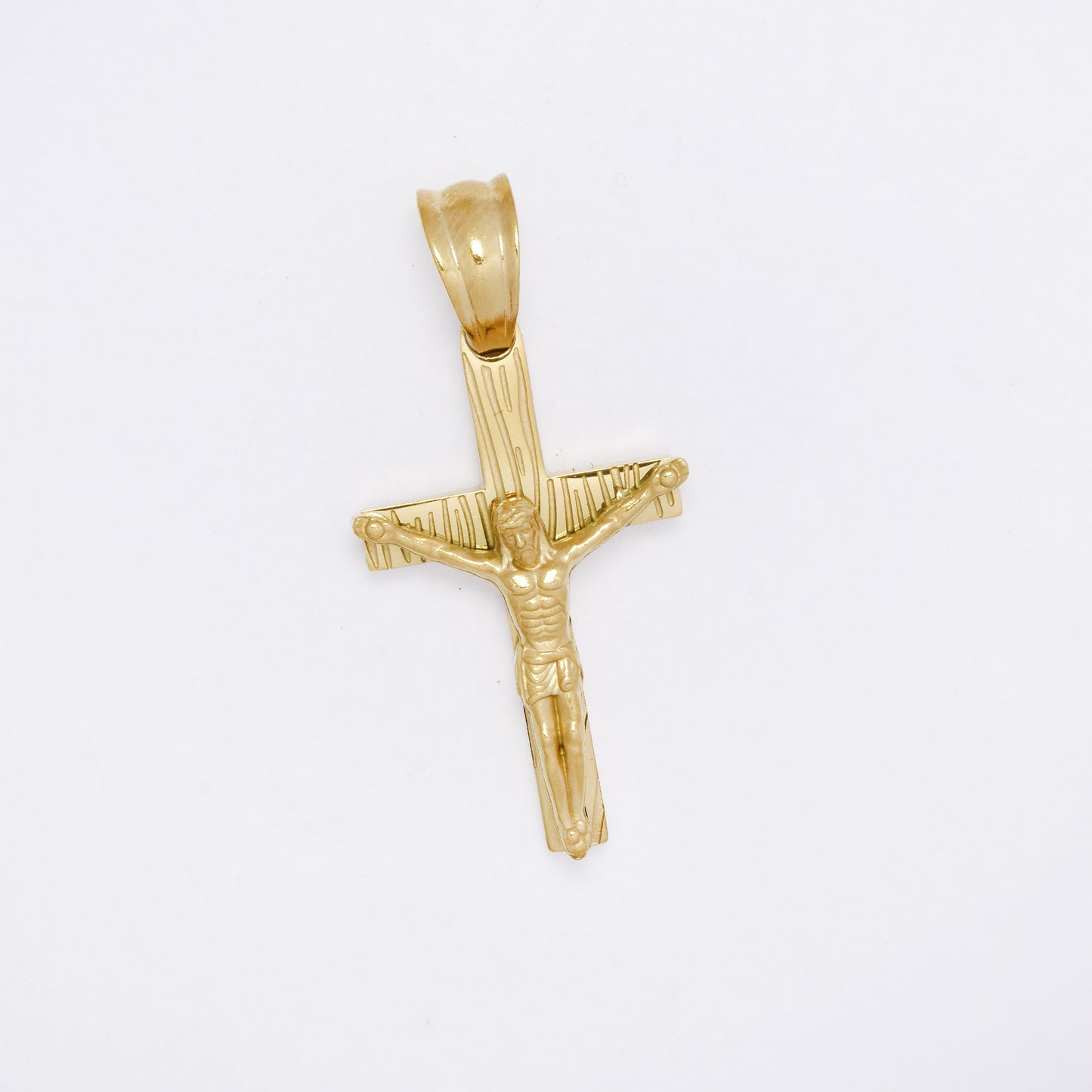 SSMP3256 - Steel 26mm x 13mm crucifix pendant