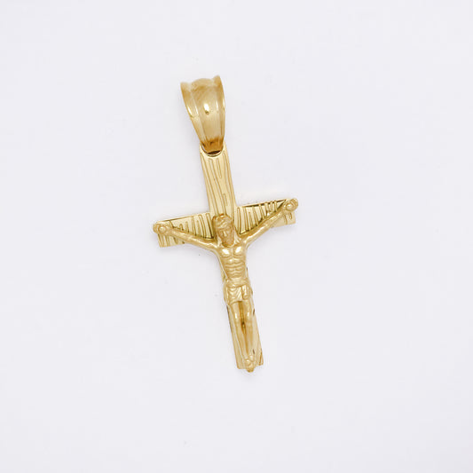 SSMP3256 - Steel 26mm x 13mm crucifix pendant