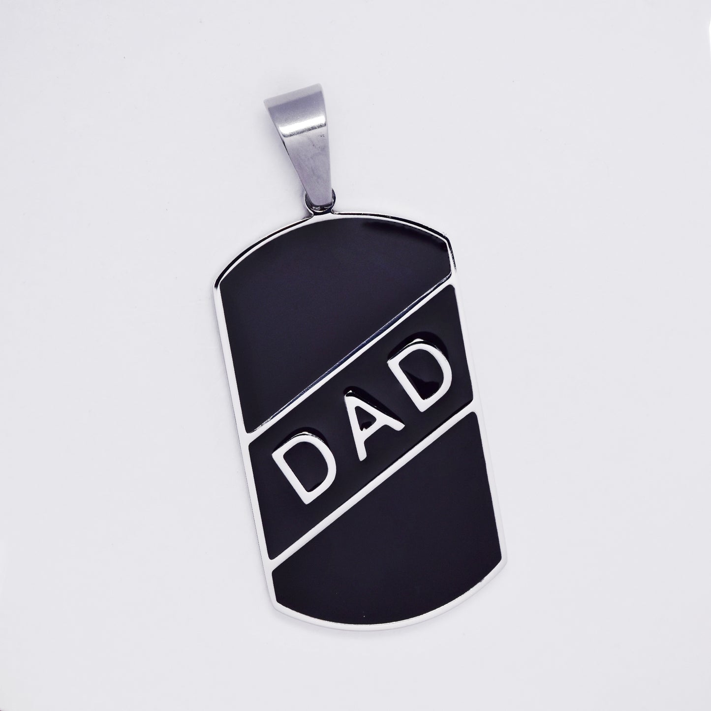 SSMP3290 - Steel 38mm x 21mm DAD dog tag pendant