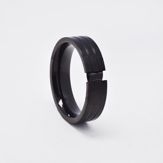 SSMR3390 - Steel 6mm black CZ band