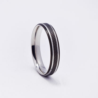 SSMR3393 - Steel 4mm dotted center band
