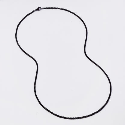 Buy 1 get 1 FREE - Stainless steel 2 pack 2mm x 60cm round box chain - SSROUNDBOX-2X60