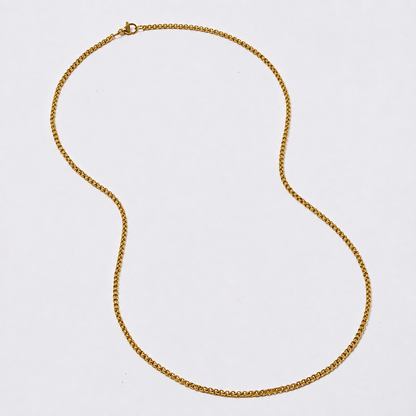 Buy 1 get 1 FREE - Stainless steel 2 pack 2mm x 60cm round box chain - SSROUNDBOX-2X60