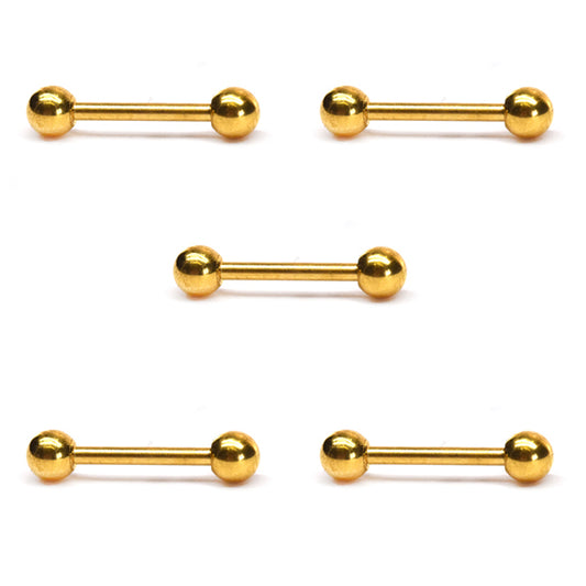5 Pack stainless steel ball bridge piercing - SSVBJ6154B