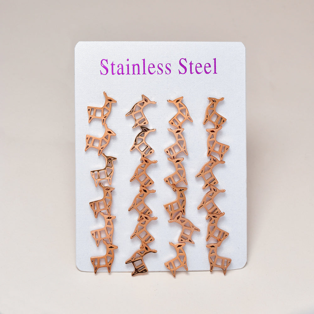 Stainless steel 12 pack cutout llama studs - SSVE9650