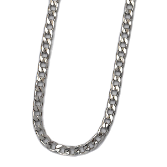 Stainless steel curb 55cm x 6mm chain