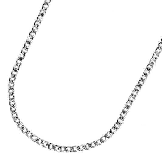 Stainless steel curb 3mm x 55cm chain - SSVN7906