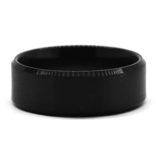 Buy 1 get FREE - Stainless steel 8mm matt black band ring - SSVR9811-1i