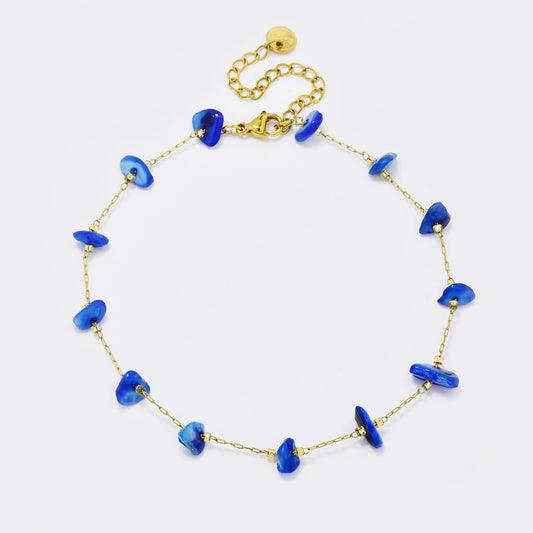 Stainless steel shell anklet - SSYA5589
