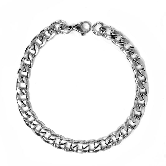Stainless steel curb 21cm x 7.5mm bracelet - SSYB2137