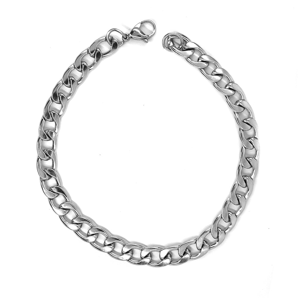 Stainless steel 22cm x 7mm curb chain bracelet - SSYB2138