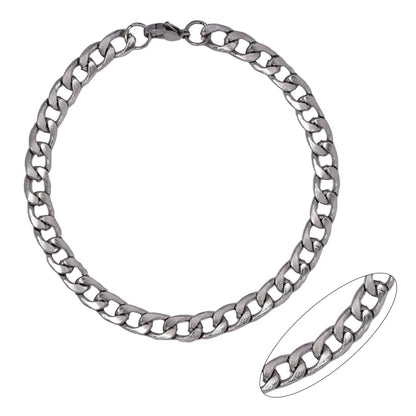 Stainless steel 22cm x 7mm curb chain bracelet - SSYB2138