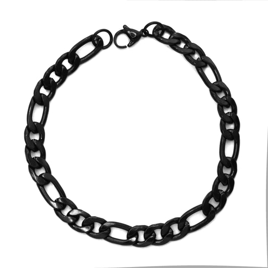 Stainless steel 3 in 1 figaro bracelet  21cm x 6mm - SSYB3547