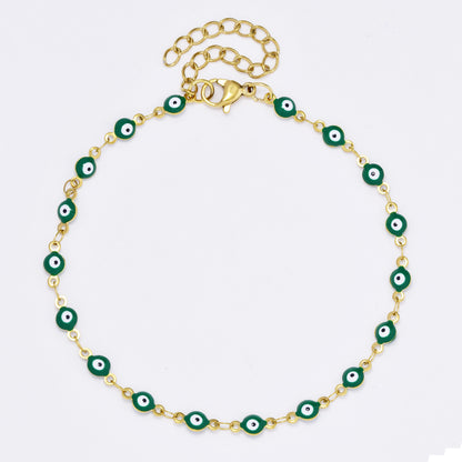 Stainless steel Evil eye multi colour bracelet - SSYB4730
