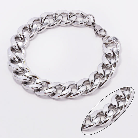 Stainless steel chunky curb 21cm x 13.5mm chain - SSYB4895